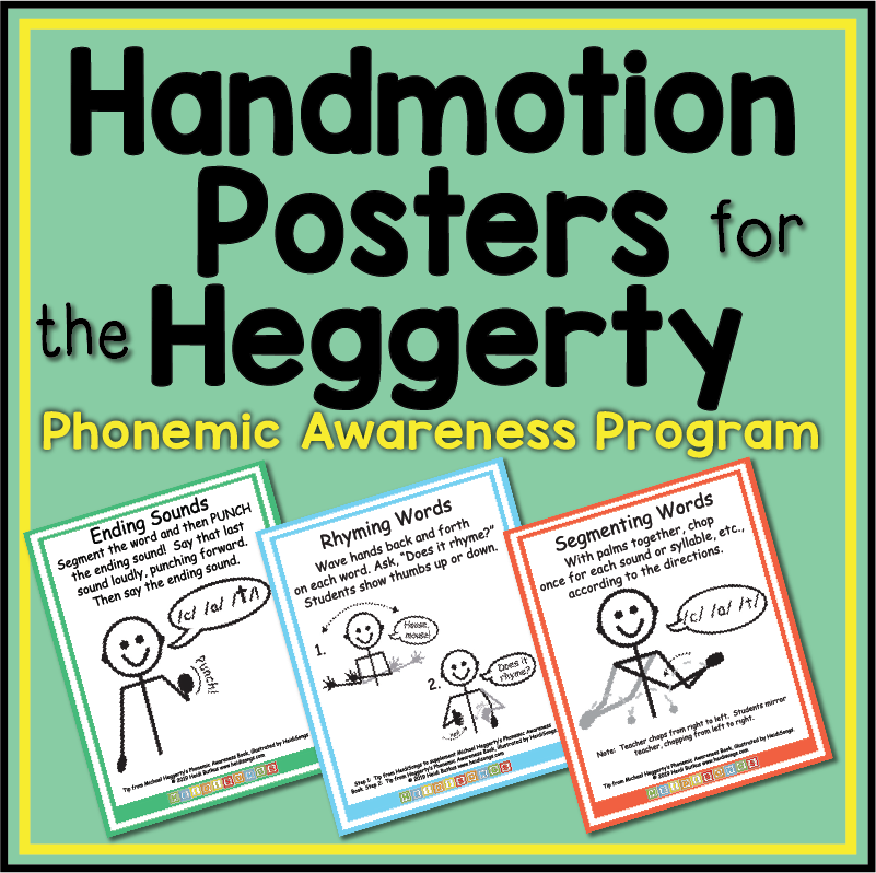 Handmotion Posters to Supplement the Heggerty Phonemic Awareness Program