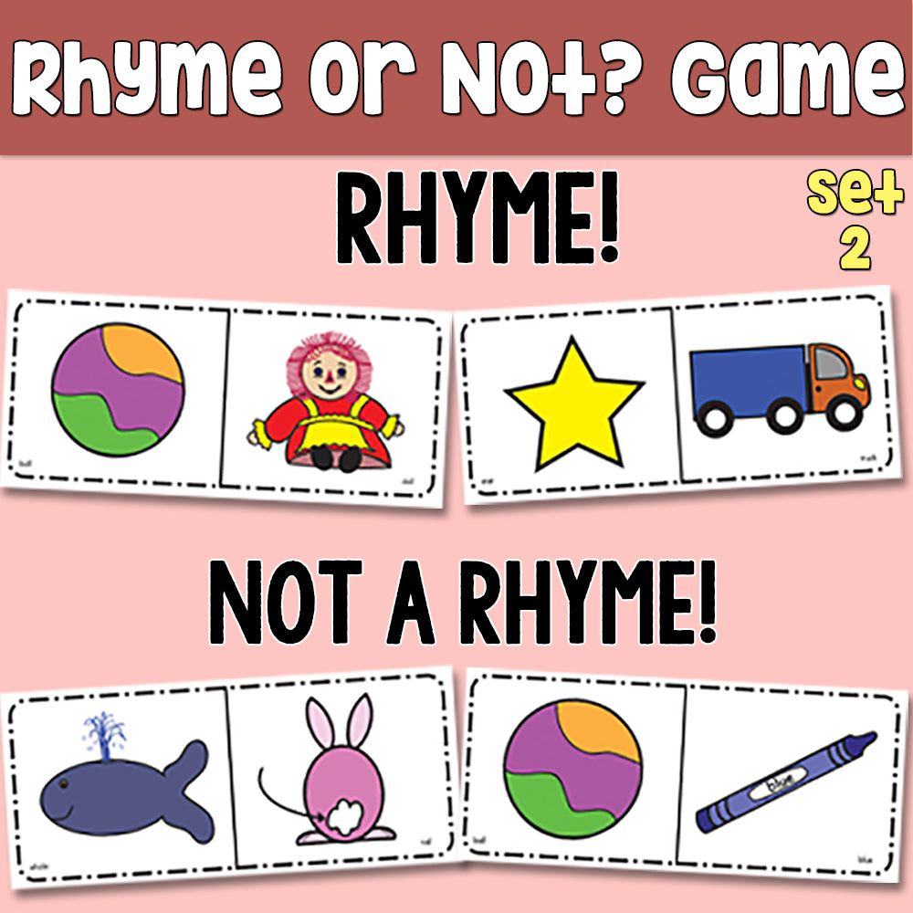 Rhyme or Not Game Set 1 & 2