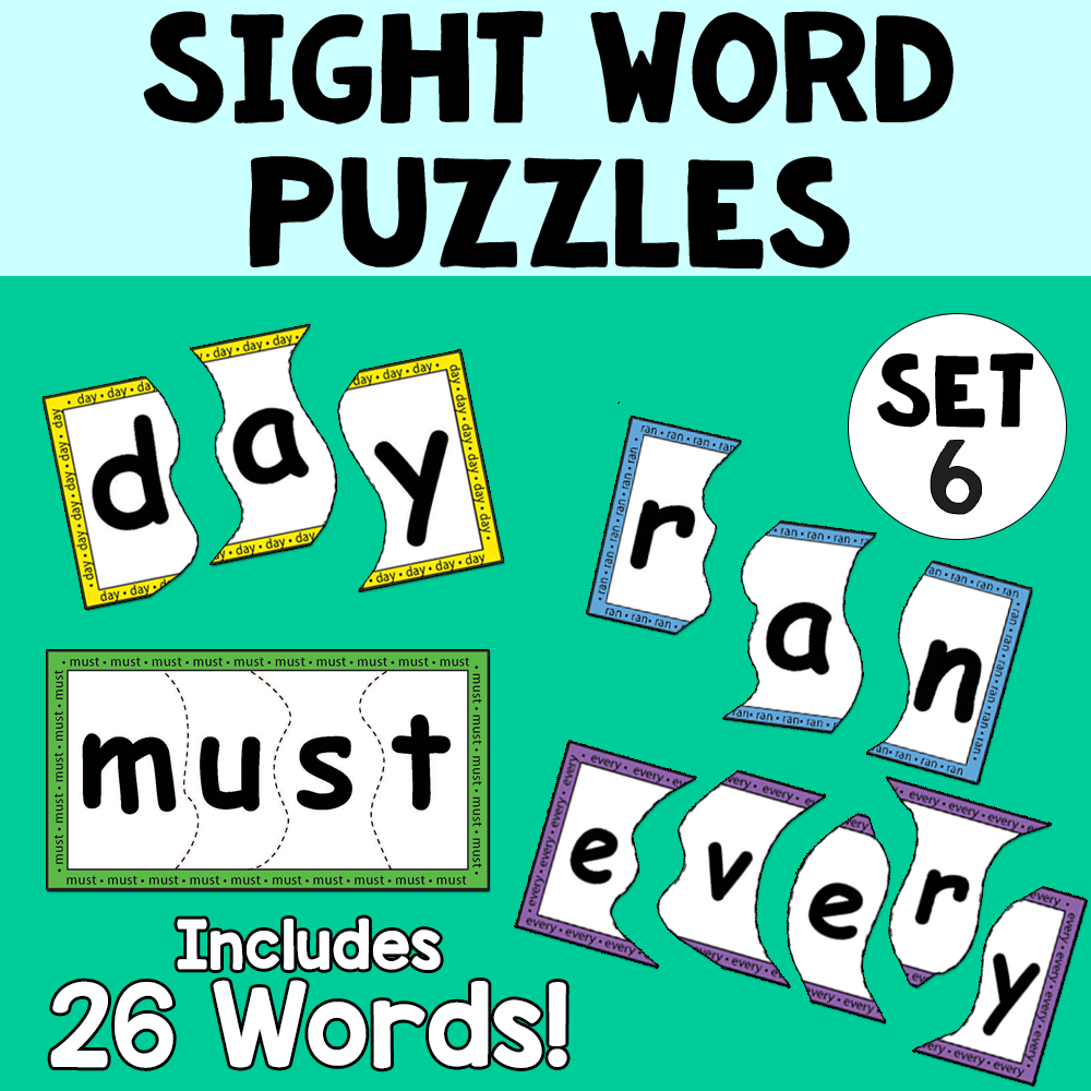 Sight Words 6 - Sight Word Puzzles