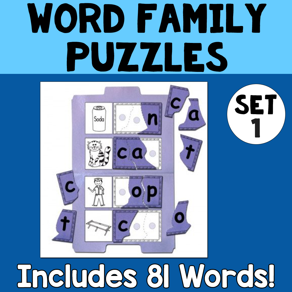CVC Puzzles Activity - Set 1