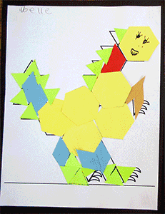 Dinosaur & Robot Pattern Block Activity