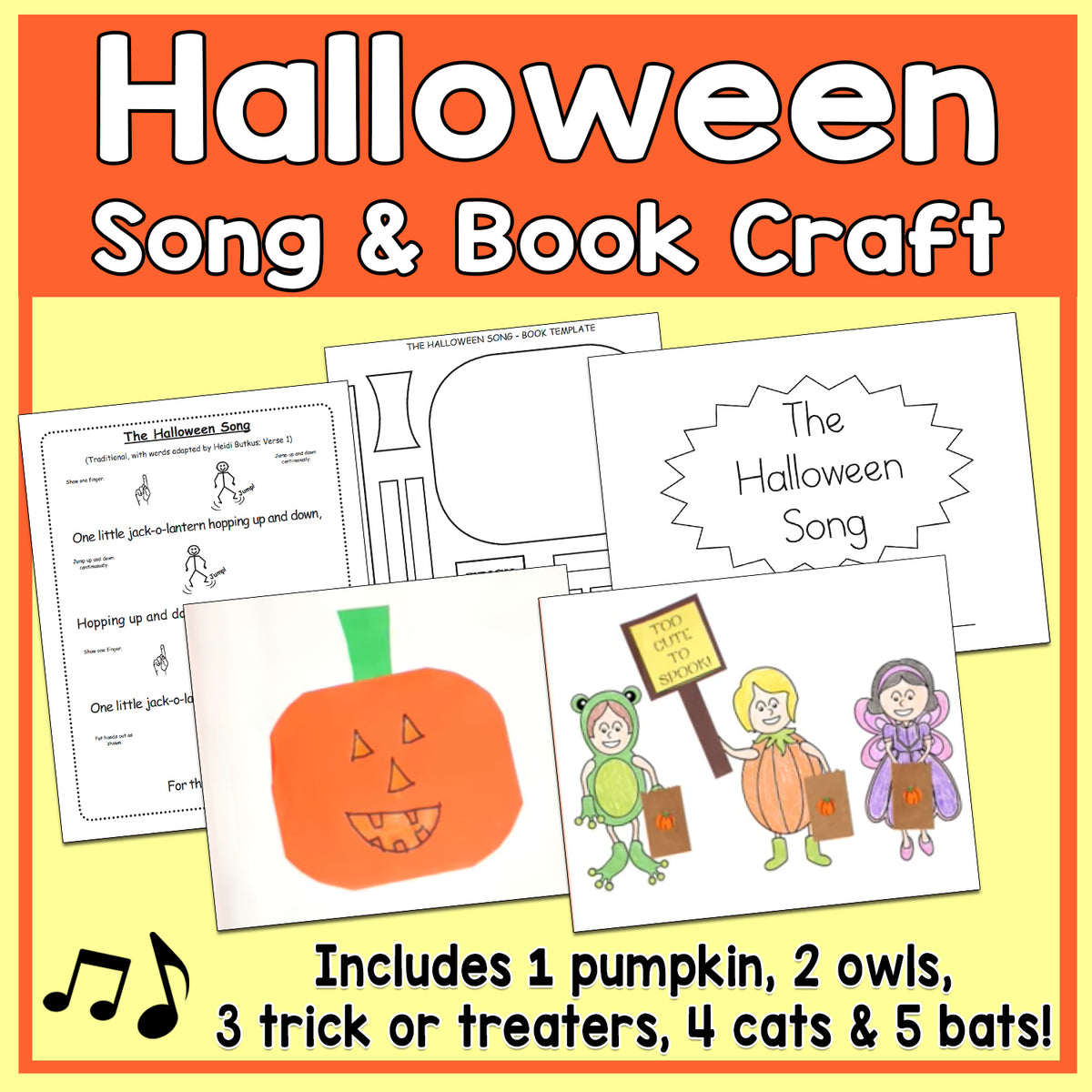 The Halloween Song & Book Craft