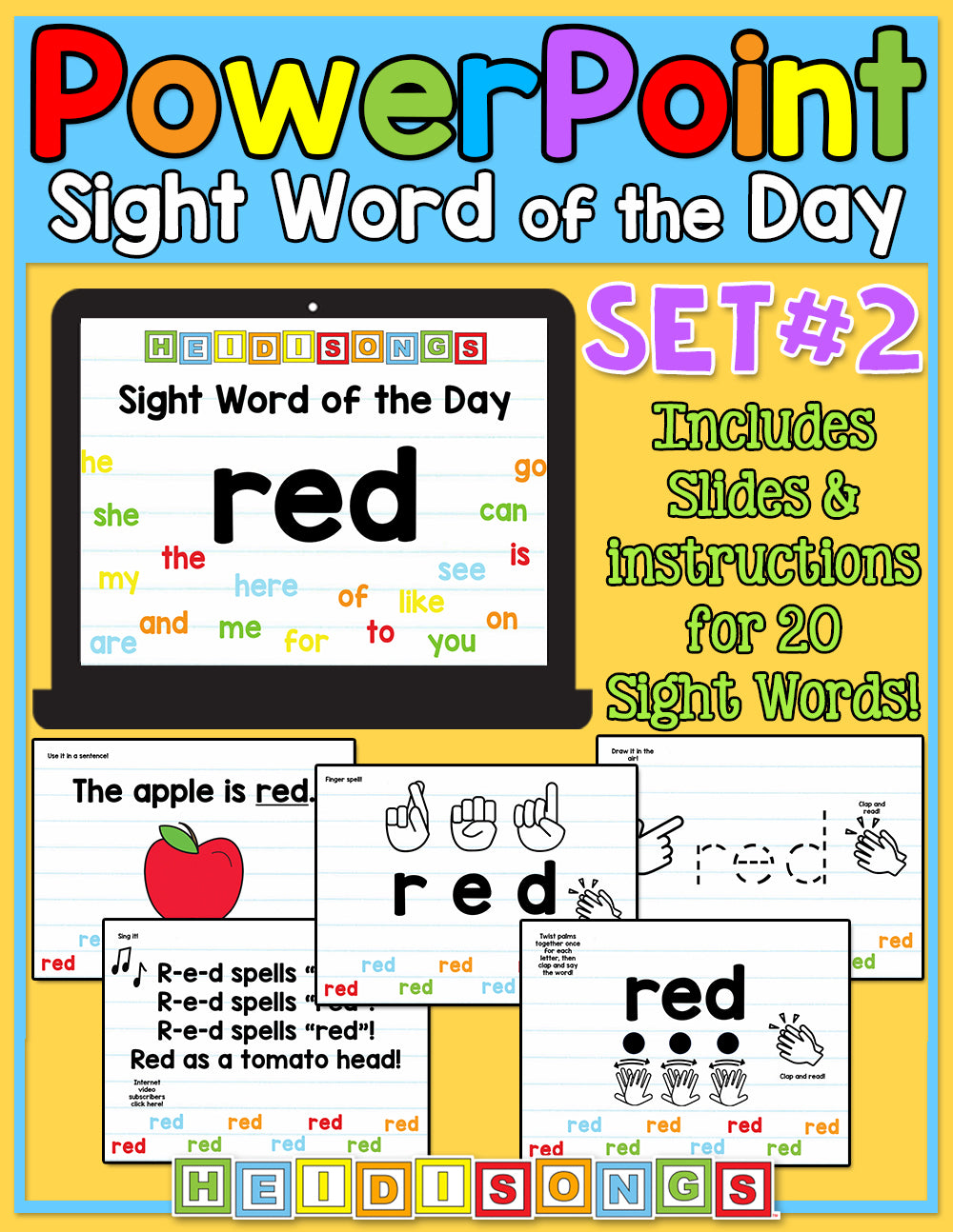 Sight Word of the Day For PowerPoint - Set 2