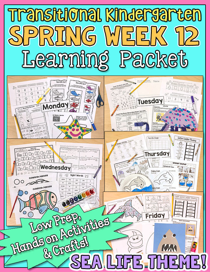 TK Weekly Learning Packet: Spring - Week 12