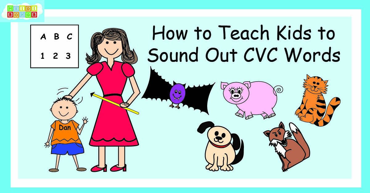 How to Teach Kids to Sound Out Three Letter Words (CVC Words)