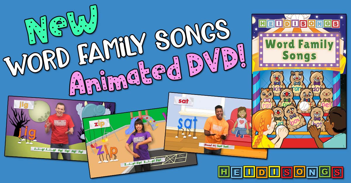 NEW HeidiSongs Word Family Songs Animated DVD!