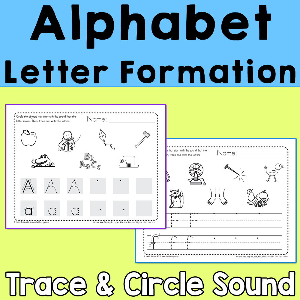 Alphabet Trace & Sound Circle Practice