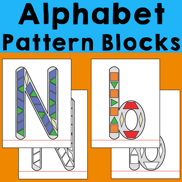 Alphabet Pattern Block Manipulatives