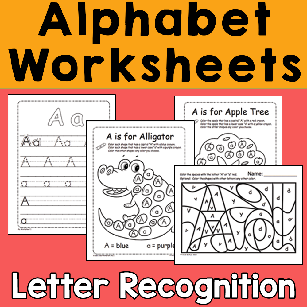 Alphabet Worksheets for Letter Recognition Practice