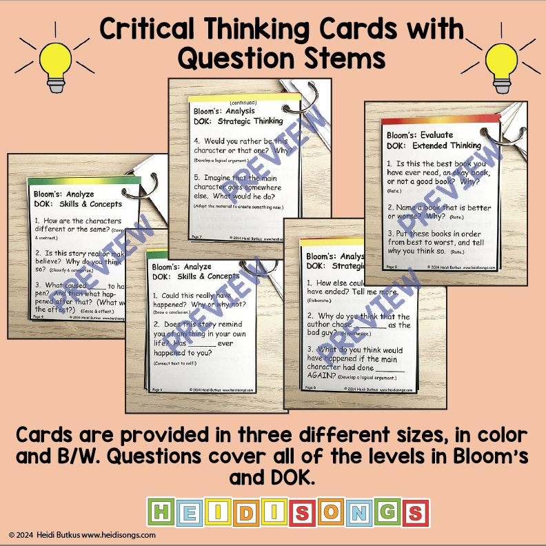 Critical Thinking Question Cards