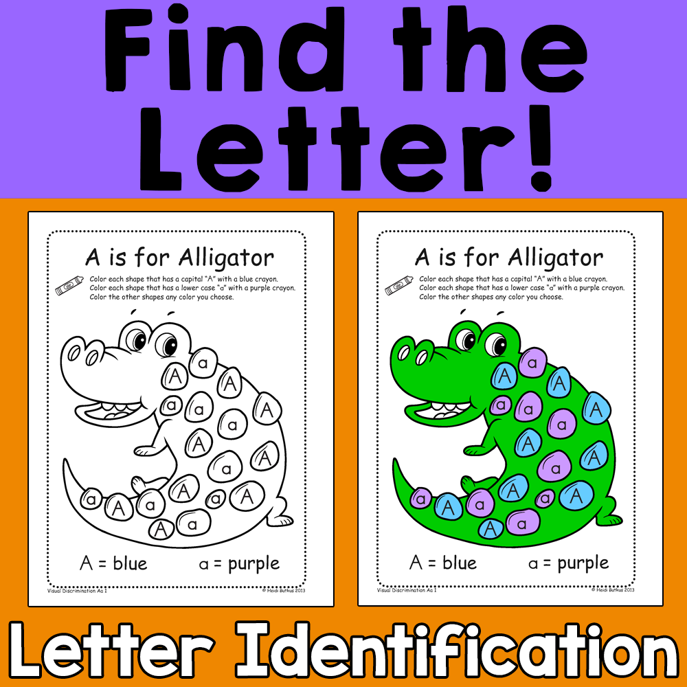 Find the Letter! Alphabet Coloring Worksheets