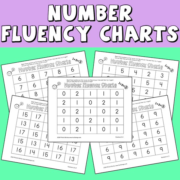 Number Fluency Charts