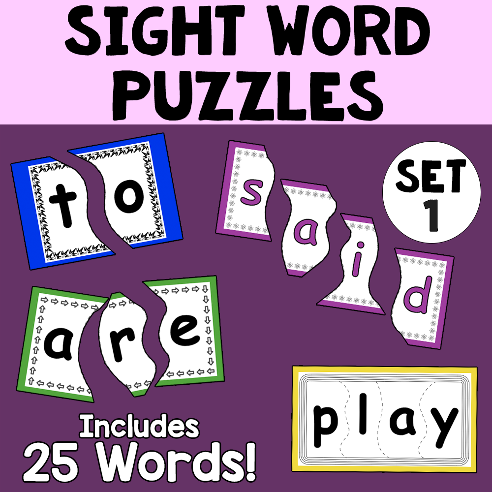 Sight Words 1 - Sight Word Puzzles