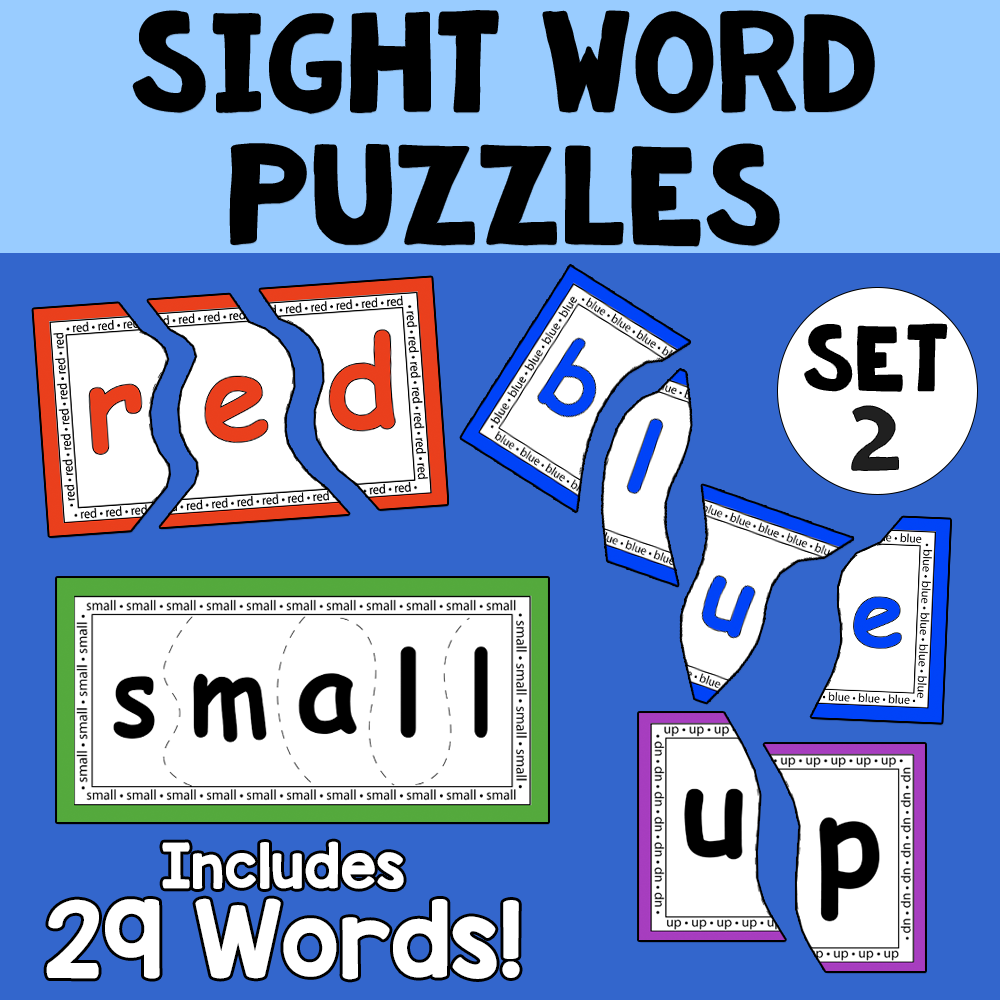 Sight Words 2 - Sight Word Puzzles