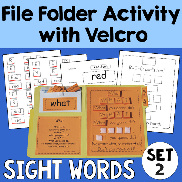 Sight Words 2 - Velcro Book Manipulative