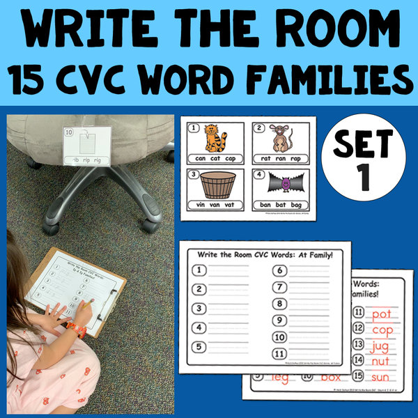 CVC Write the Room - Set 1