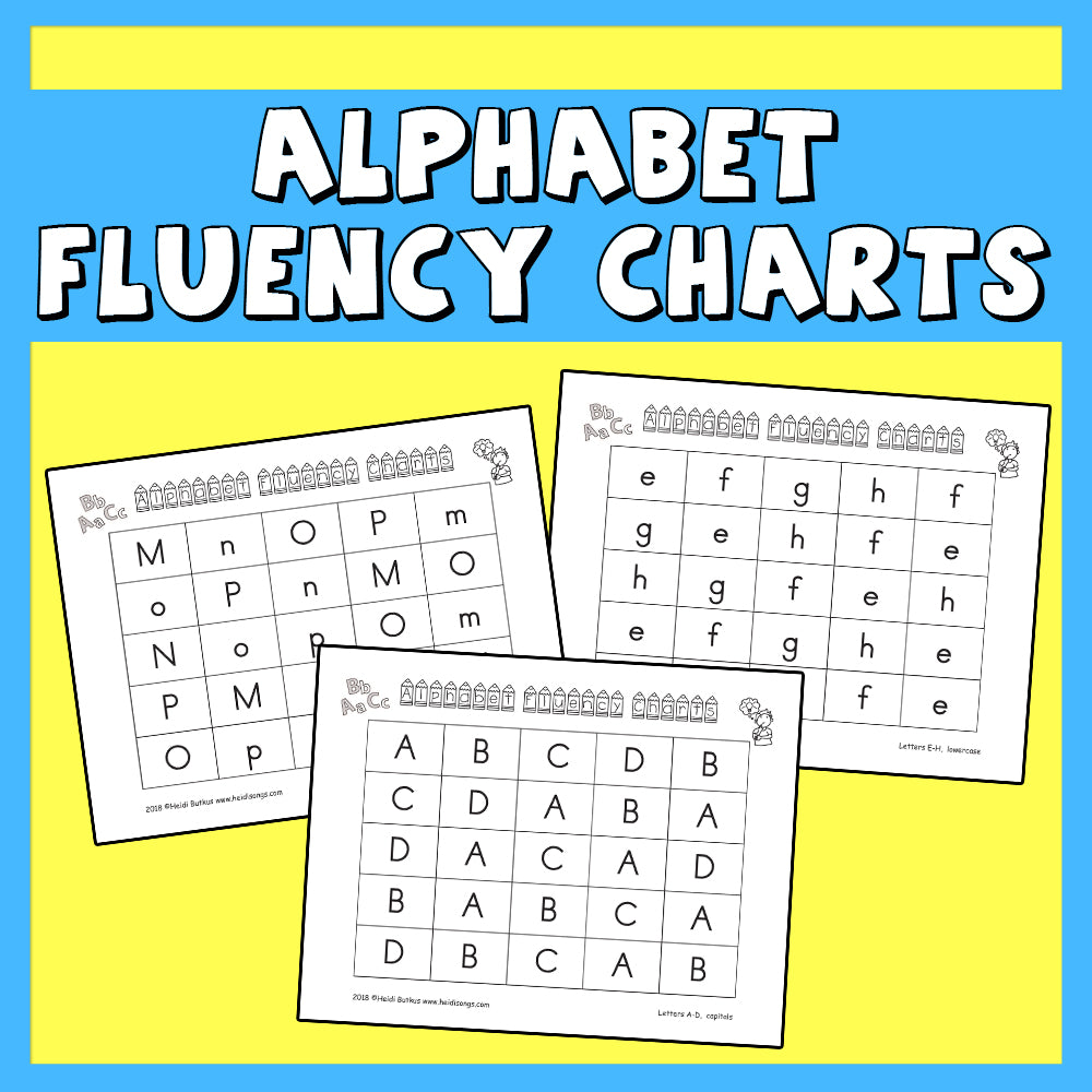 Alphabet Fluency Charts
