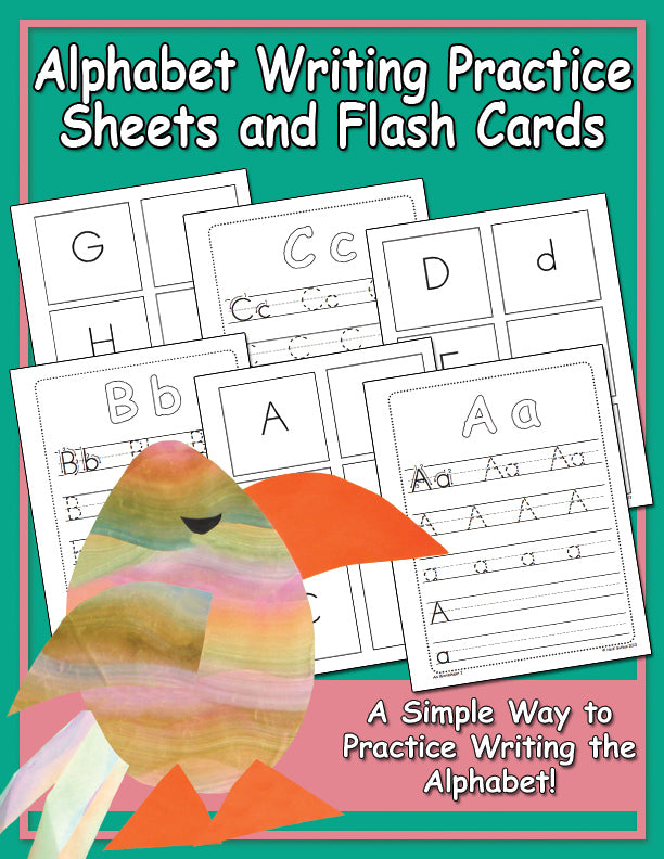 Alphabet Writing Practice Sheets & Flashcards