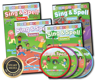 Sing & Spell 1, 2, 3, 4 Animated DVD Collection