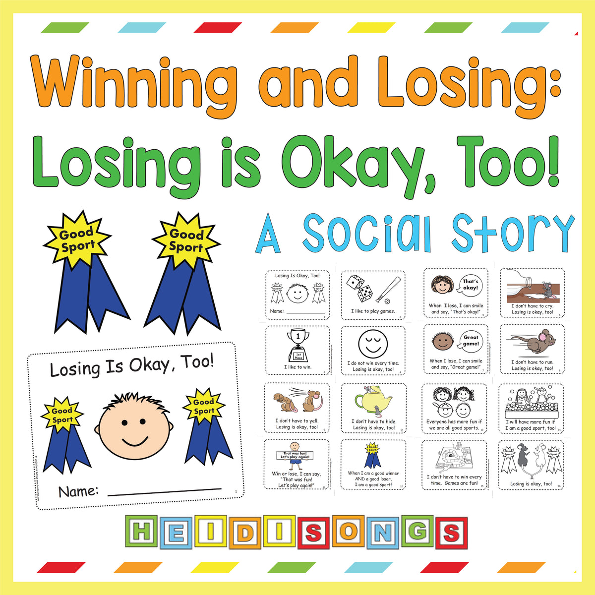 Winning & Losing: Losing is Okay, Too! Social Story