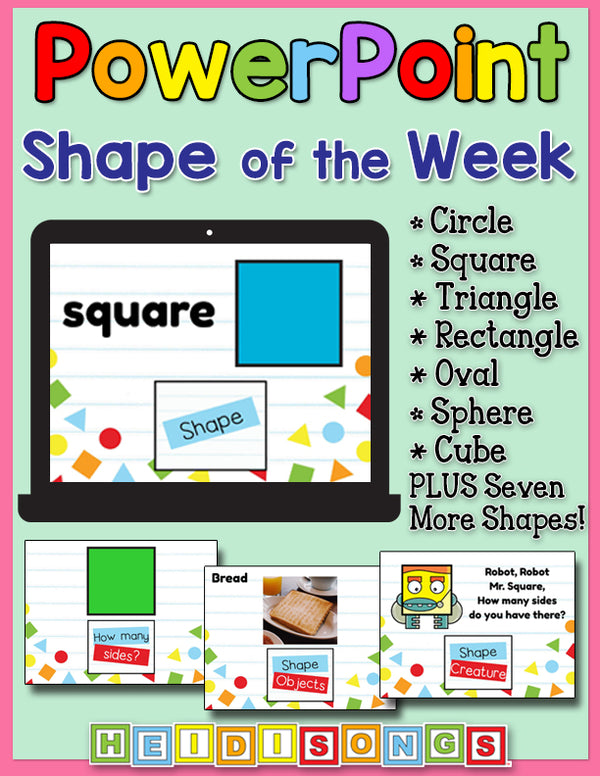 Shape of the Week Focus Wall Set for PowerPoint