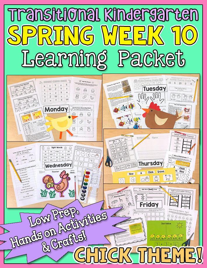 TK Weekly Learning Packet: Spring - Week 10