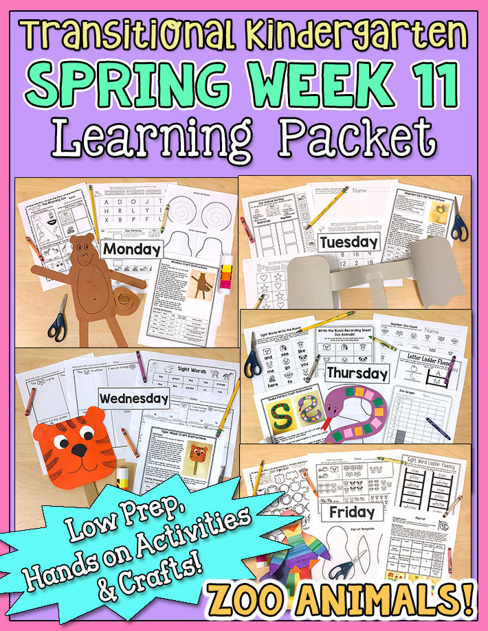 TK Weekly Learning Packet: Spring - Week 11