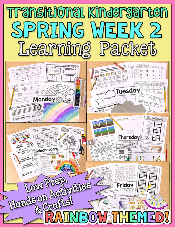 TK Weekly Learning Packet: Spring - Week 2
