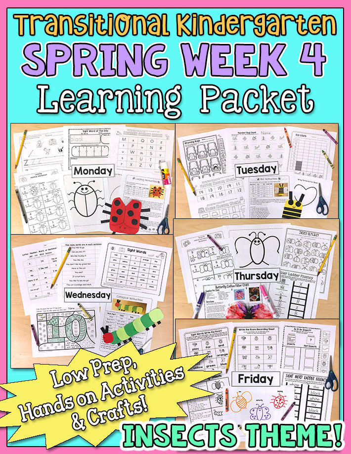 TK Weekly Learning Packet: Spring - Week 4