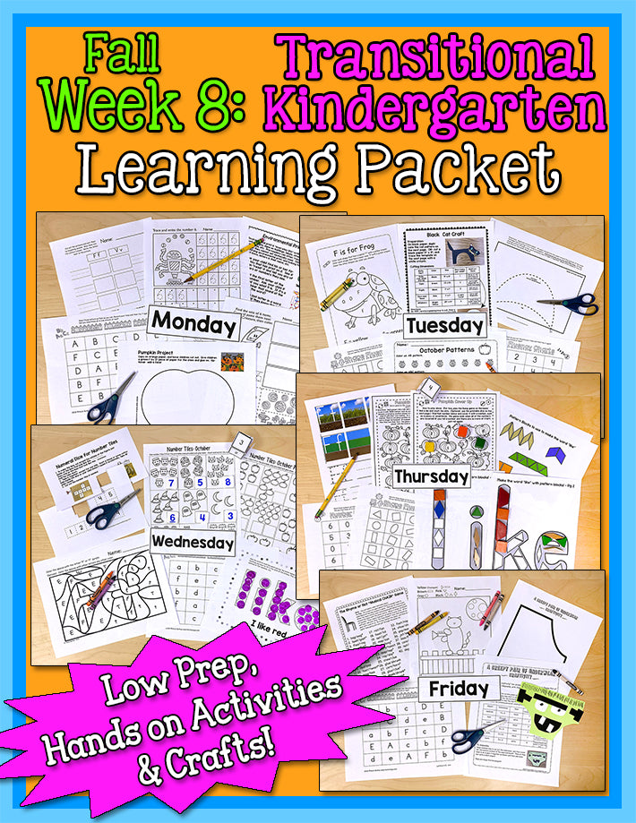 TK Weekly Learning Packet: Fall - Week 8