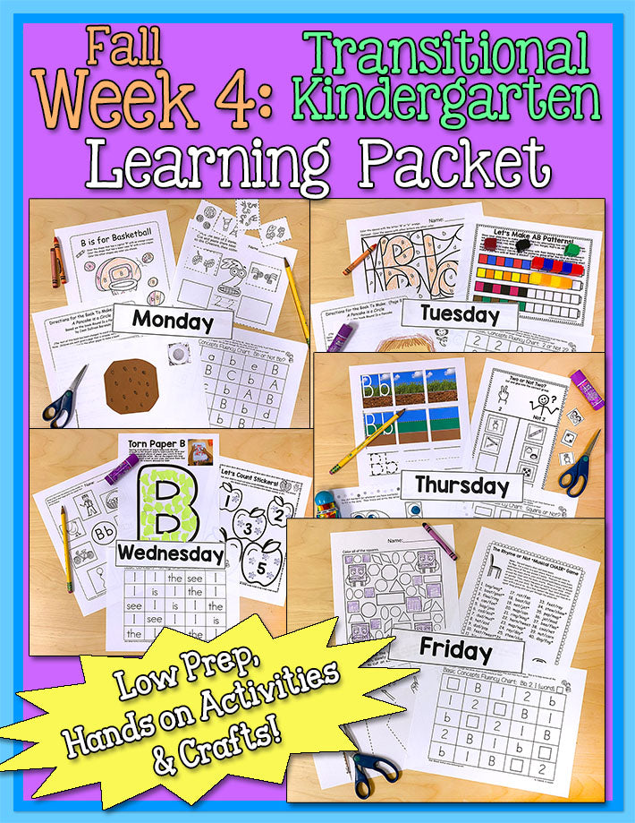 TK Weekly Learning Packet: Fall - Week 4