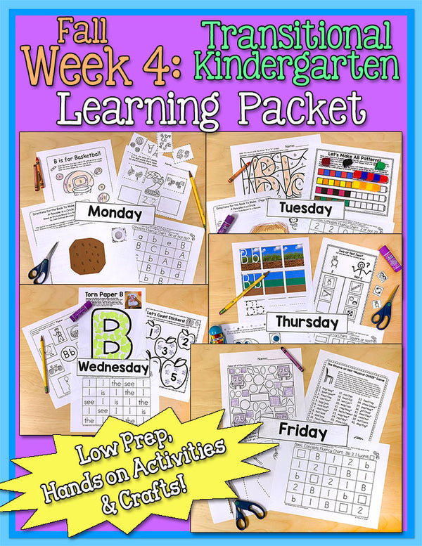 TK Weekly Learning Packet: Fall - Week 4