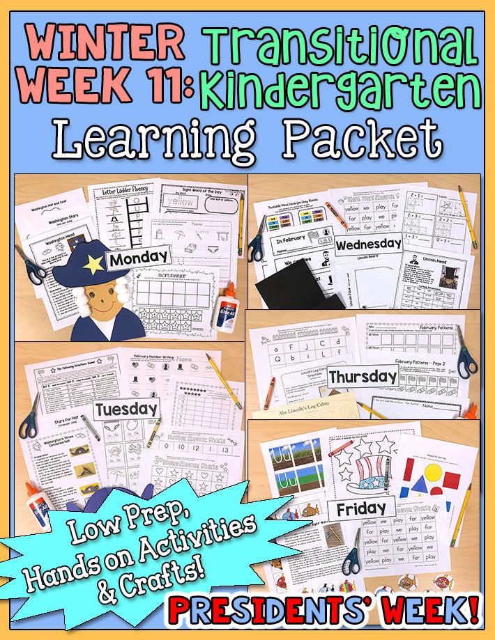 TK Weekly Learning Packet: Winter - Week 11