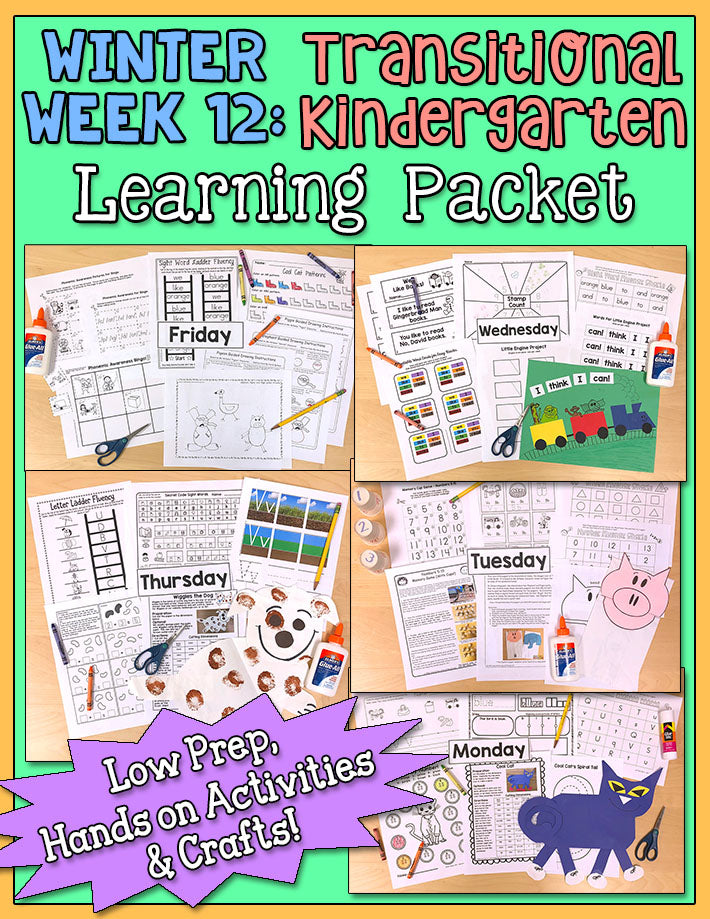 TK Weekly Learning Packet: Winter - Week 12