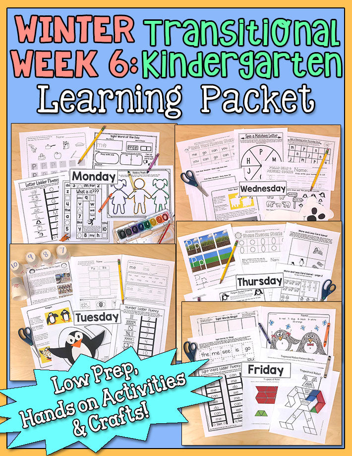 TK Weekly Learning Packet: Winter - Week 6