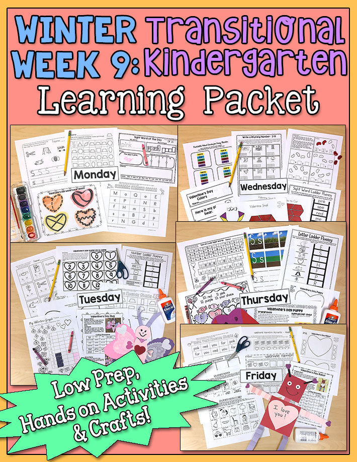 TK Weekly Learning Packet: Winter - Week 9